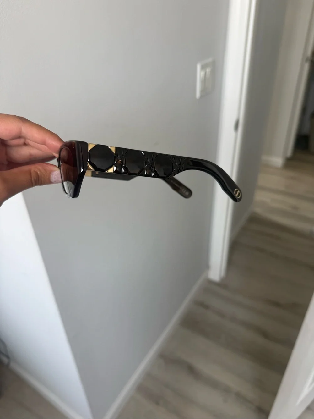 Dior Lady 95.22 B1 Tortoiseshell Oval Women's Sunglasses - Brown Lens